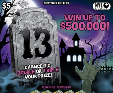 13 scratch-off ticket