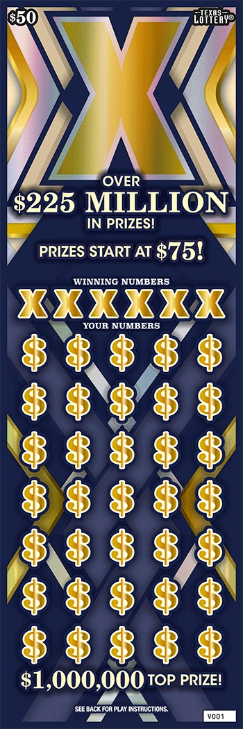 X scratch-off ticket