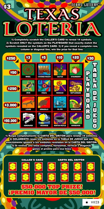 Texas Loteria scratch-off ticket