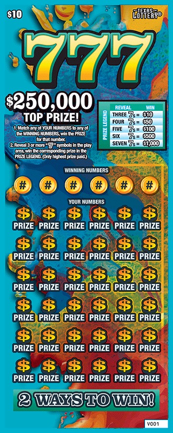 777 scratch-off ticket