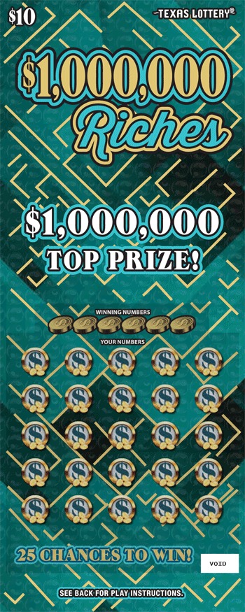 $1,000,000 Riches scratch-off ticket