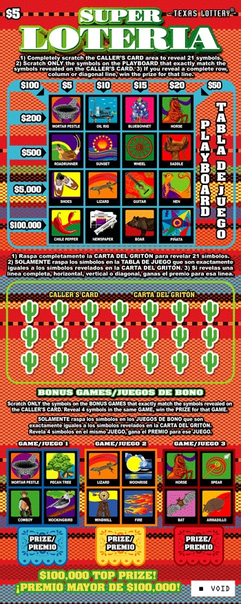 Super Loteria scratch-off ticket