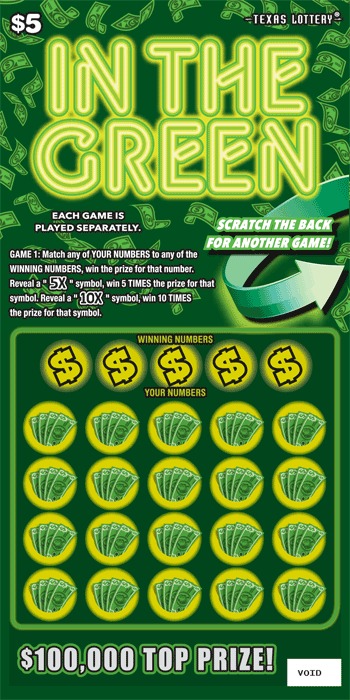 In the Green scratch-off ticket