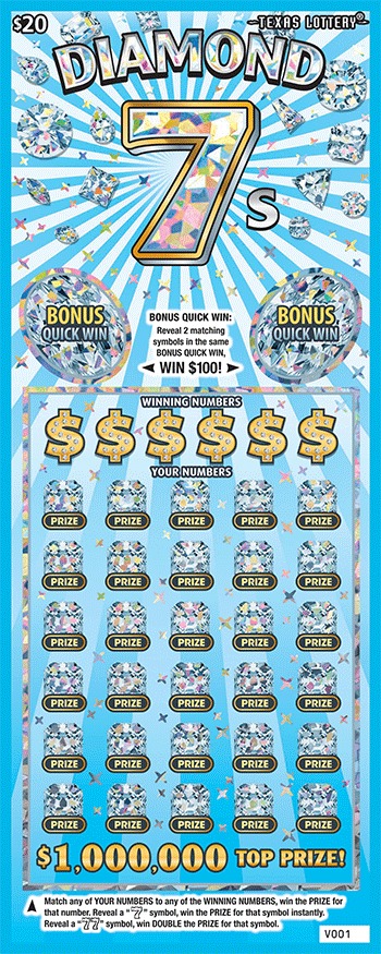 Diamond 7s scratch-off ticket