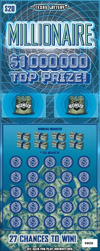 Millionaire scratch-off ticket