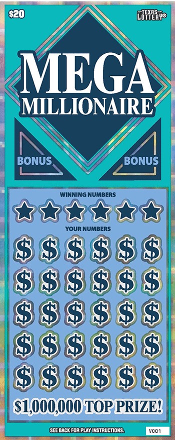 Mega Millionaire scratch-off ticket