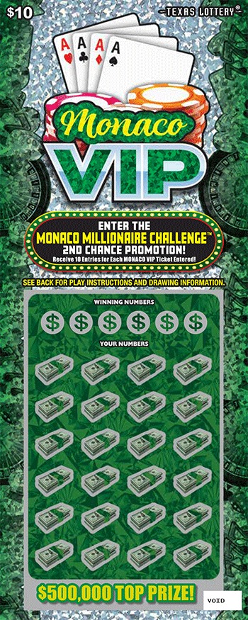 Monaco VIP scratch-off ticket