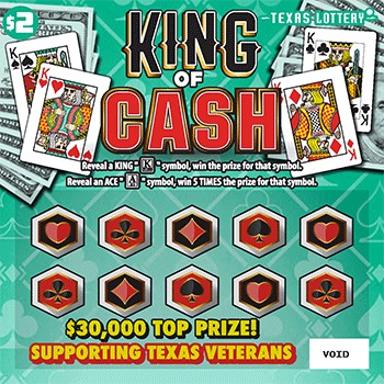 King of Cash scratch-off ticket