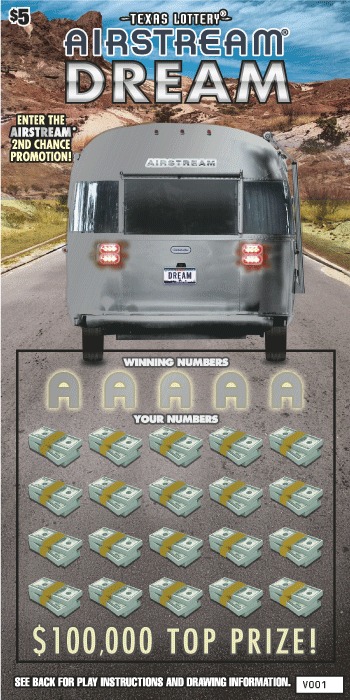Airstream® Dream scratch-off ticket