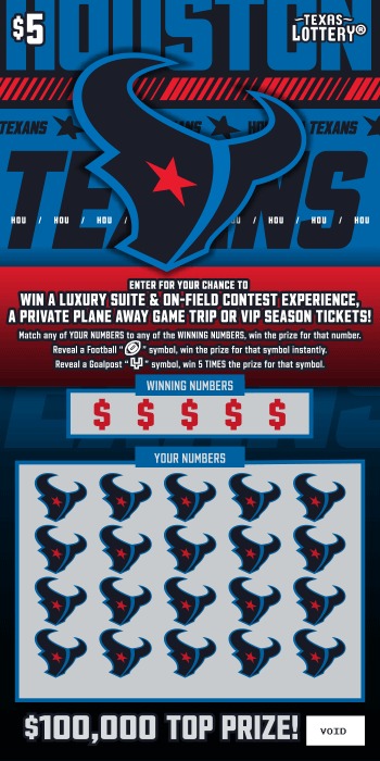 Houston Texans scratch-off ticket