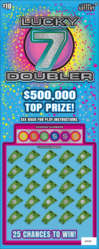 Lucky 7 Doubler scratch-off ticket