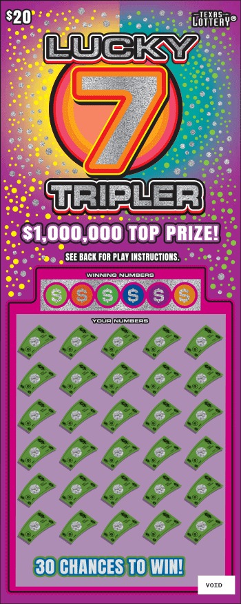 Lucky 7 Tripler scratch-off ticket